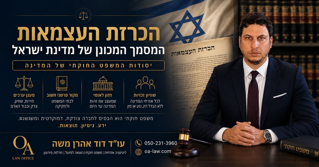 הכרזת העצמאות של מדינת ישראל — המסמך שעיצב את יסודות המדינה