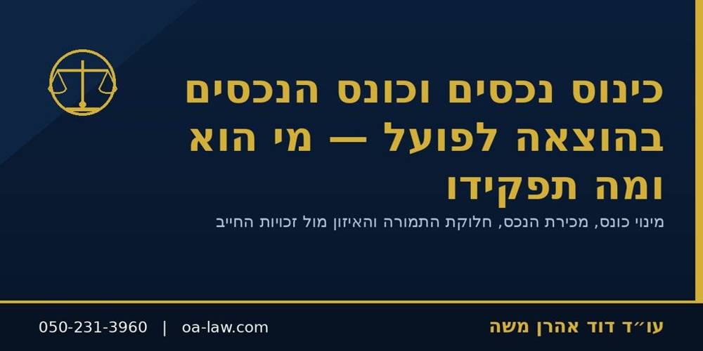 כינוס נכסים וכונס הנכסים בהוצאה לפועל – מי הוא, מה תפקידו וכיצד מתגוננים?